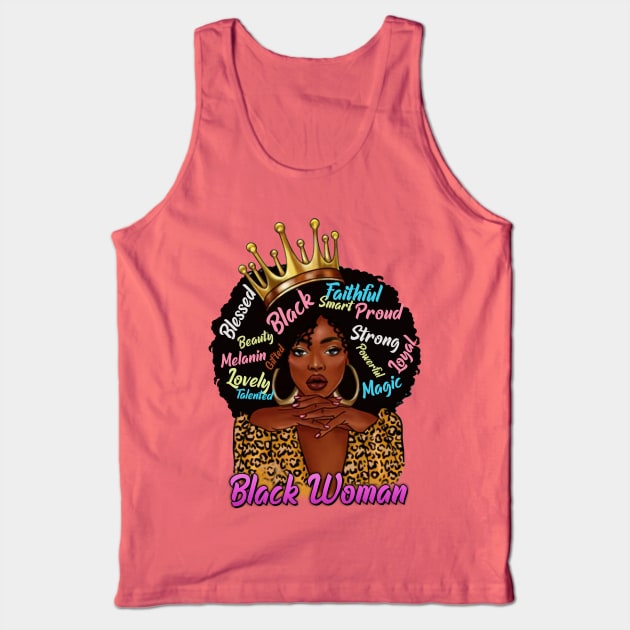 Black Woman,, Black Queen, Black Girl Magic, Sista Tank Top by UrbanLifeApparel